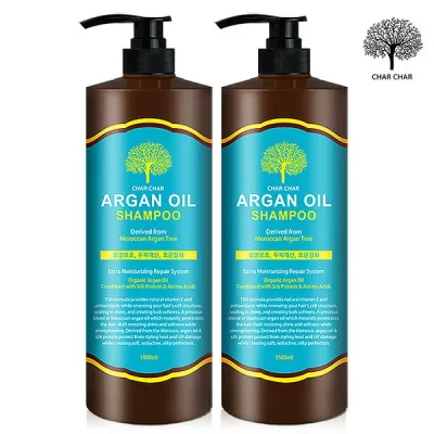 シャシャアルガンオイルシャンプー1500ml x 2個 /弱酸性/大容量(贈呈品なくなり次第、贈呈終了)