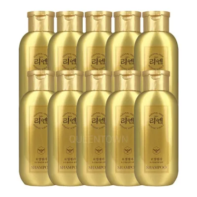 リエン ロイヤルジェリーシャンプー 200ml 10個 ゴールド 携帯用毛根栄養強化 毛根・頭皮・ヘア (贈呈品なくなり次第、贈呈終了)