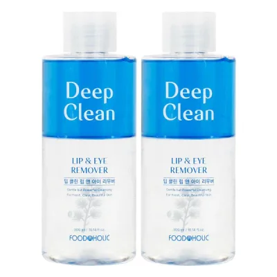 (1+1)フードアホリック ディープクリーン リップ&アイリムーバー 300ml /メイクアップクレンジング大容量 (贈呈品なくなり次第、贈呈終了)