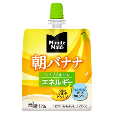 コカ・コーラ ミニッツメイド朝バナナ 180gパウチ 6本入×1ケース