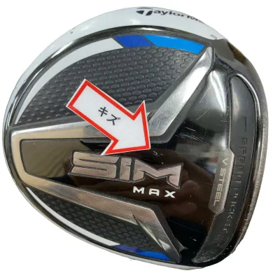 【中古】 テーラーメイド SIM MAX 3W フェアウェイウッド FW TENSEI BLUE TM50(FW) (フレックスSR) メンズ 男性用 右利き 右用 Dランク ゴルフクラブ