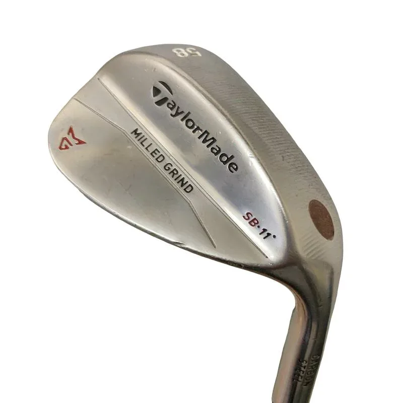 【中古】 テーラーメイド Taylor Made MILLED GRIND 58°/11° ウェッジ WG リシャフト (フレックスその他) メンズ 男性用 右利き 右用 Cランク ゴルフクラブ