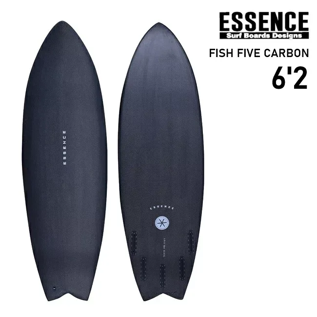 サーフボード ESSENCE SURFBOARD FISH FIVE CARBON 6'2 エッセンス フィッシュ カーボン ショートボード 小波 ハイパフォーマンス 軽量 5フィン対応