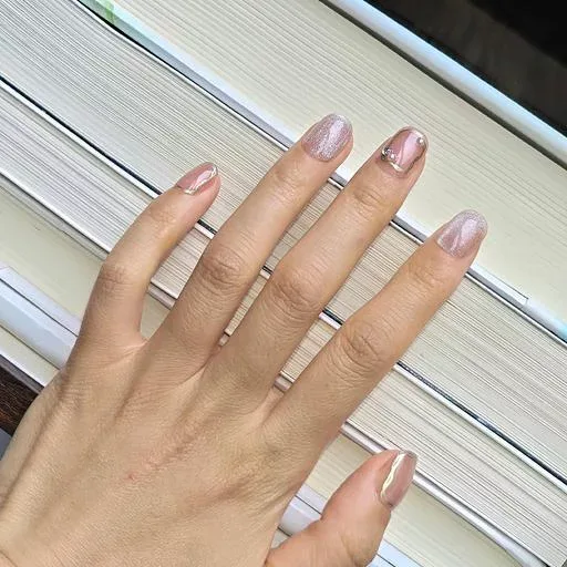 Missgooey ネイルチップ ショート つけ爪 自然なフィット感 12サイズ 24枚入 練習用 業務用 セルフジェルネイル ネイルツール付き
