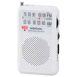 【中古】オーム電機 ラジオ ホワイト 幅5.5×高さ9.2×奥行2.1cm(突起物含まず)