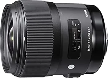 【中古】SIGMA 単焦点広角レンズ Art 35mm F1.4 DG HSM ニコン用 フルサイズ対応 340551