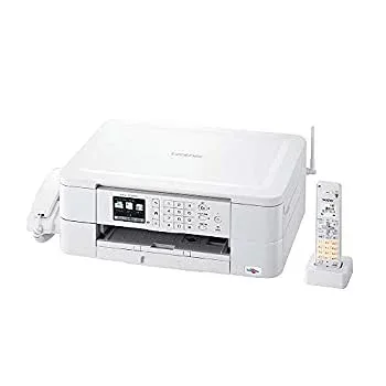 【中古】ブラザー プリンター A4 インクジェット複合機 MFC-J738DN FAX 電話機 子機1台付き 無線LAN
