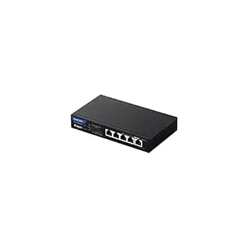 【中古】(非常に良い)エレコム スイッチングハブ 5ポート ノンインテリジェント Giga対応 PoE給電対応 ACアダプタ給電 小型 法人向け ブラック EHB-UG2C05E-PL