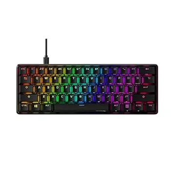 【中古】HyperX Alloy Origins 60 小型RGBメカニカルゲーミングキーボード 60%レイアウト HyperXスイッチ ゲーマー向け メーカー HKBO1S-RB-US/G ( 4P5N
