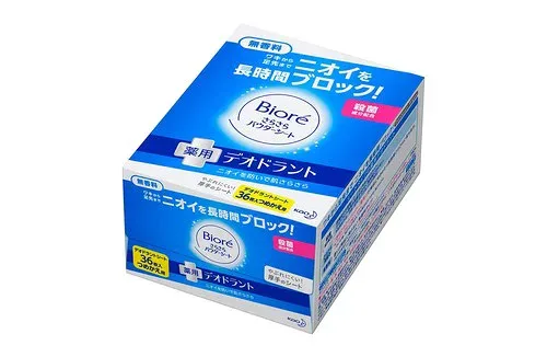 ビオレ さらさらパウダーシート デオドラント 無香料 つめかえ用 36枚 36シート (x 1)