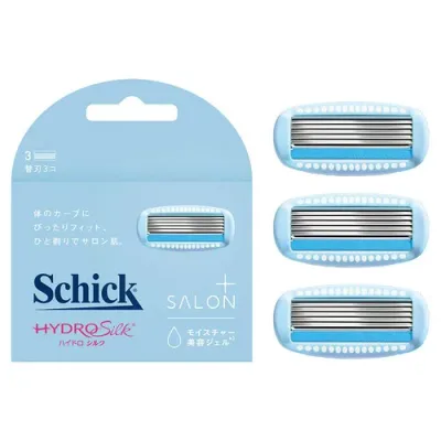 Schick(シック) ハイドロシルク サロンプラス 替刃(3コ入) スキンガード付 女性用 カミソリ ホワイト ハイドロシルク サロンプラス替刃(3コ入)