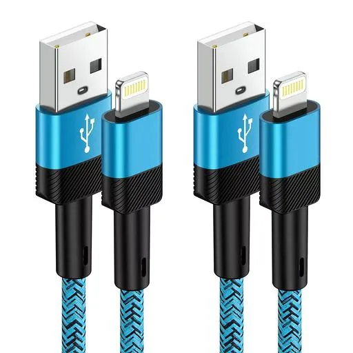 kigpozi iphone 充電ケーブル 1.8m ライトニングケーブル 2本セット 純正 iPhone充電コード 2.4A急速充電 Lightning ケーブル iPhone ケーブル ナイロン編み アイフォン充電ケーブル 断線防止 超高耐久
