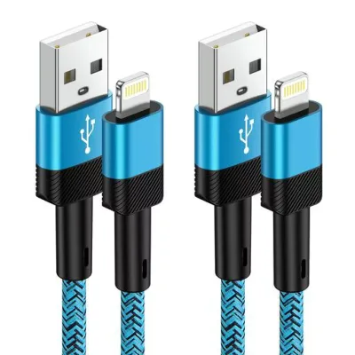 kigpozi iphone 充電ケーブル 1.8m ライトニングケーブル 2本セット 純正 iPhone充電コード 2.4A急速充電 Lightning ケーブル iPhone ケーブル ナイロン編み アイフォン充電ケーブル 断線防止 超高耐久