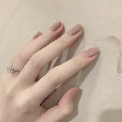 BHIDENAW ネイルチップ ショート 24枚入 人気 和風 かわいい シンプル おしゃれ 成人式 結婚式 パーティー 日常生活に使用できます 花嫁ネイル 光沢 つけ爪 両面テープ ウッドスティック (人…