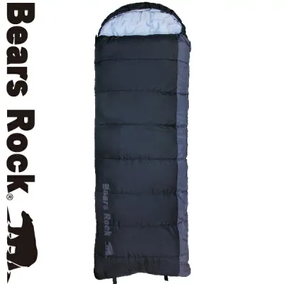 【Bears Rock】-6度 封筒型 ふんわり暖かい 3.5シーズン 洗える 寝袋 ふわ暖 キャンプ 防災 ツーリング 洗える寝袋 アウトドア 丸洗い 夏用 防災グッズ 冬 夏 軽量 -6℃ コンパクト スリーピングバッグ ボーイスカウト オールシーズン 林間学校 野外活動 シュラフ MX-604