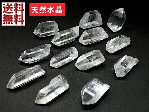 天然水晶 100gパック クリスタル ナチュラルクォーツ 水晶ポイント 石英 原石 Sサイズ ブラジル鉱山直輸入 全国送料無料