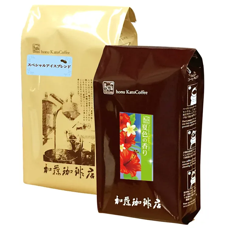送料無料 季節の珈琲福袋(夏・アイス)/珈琲豆 粉 加藤珈琲店 グルメコーヒー 1kg