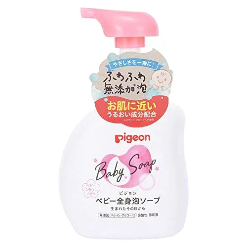 ピジョン Pigeon ベビー全身泡ソープ ベビーフラワーの香り500ml 送料無料