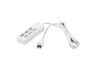 BUFFALO 2 pin power strip 3 ports individual switch 1m white BSTAPSW2310WH free shipping