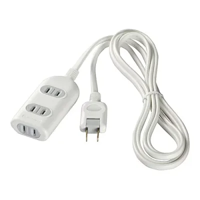 BUFFALO 2ピン電源タップ 3個口 スタンダード 5m ホワイト BSTAPST2350WH 送料無料