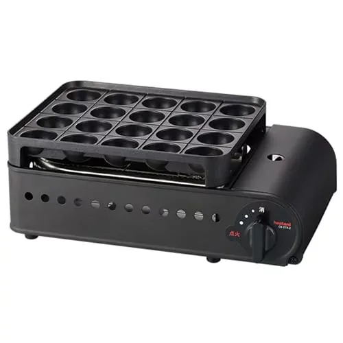 Iwatani イワタニ 岩谷 カセットガス たこ焼器 スーパー炎たこII えんたこ マットブラック 日本製 CB-ETK-2 送料無料