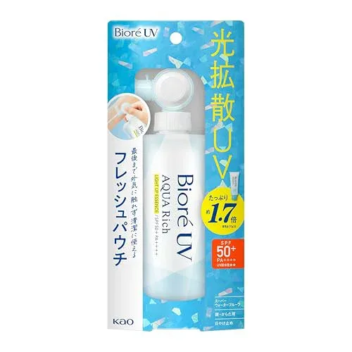 ビオレ UV アクアリッチ ライトアップエッセンス フレッシュパウチ 120g 日焼け止め SPF50 送料無料