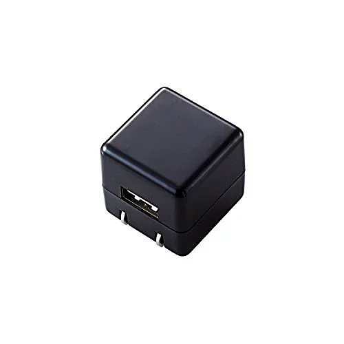 エレコム オーディオ用AC充電器/CUBE/1A出力/USB1P/ブラック 送料無料