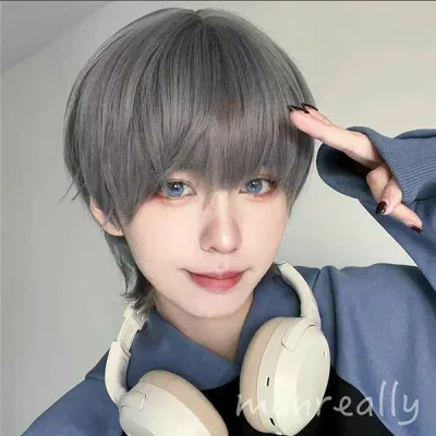 ウィッグ メンズ 短髪 かつら 自然 フルウィッグ ショートウィッグ ショートヘア 前髪あり コスプレ 男装 おしゃれ ナチュラル かっこいい 可愛い ショート 耐熱ウィッグ 小顔効果抜群 コスチューム 文化祭 学園祭 イベント 韓国風 dp160g4g4ze
