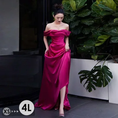 ドレス 大人 ピアノ 発表会 ロングドレス 大きいサイズ 小さいサイズ オフショルダー マキシ丈 演奏会 結婚式 母親 演奏会用ドレス ロング 披露宴 レディース 演奏会ドレス ピアノ発表会 韓国 イブニングドレス パーティードレス ワンピース 二次会 花嫁 dg197n1n1jc