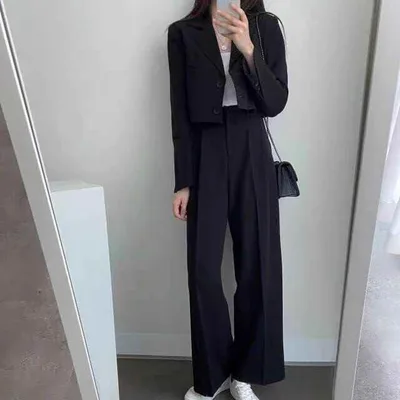 レディース ジャケット パンツ ボトムス スーツ ストレートパンツ ショート フルレングス 長袖 Vネック 襟付き ハイウエスト 前開き かわいい 大人可愛い きれいめ シンプル カジュアル おしゃれ かっこいい こなれ感 ラフ メンズライク マニッシュ ガーリー ルーズ
