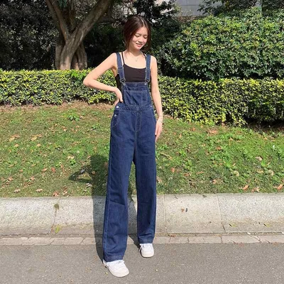 オーバーオール レディース サロペット デニム パンツ オールインワン 春秋 夏 ワイドレッグ ジャンプスーツ