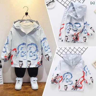 ウインドブレーカー 男の子 キッズ ジュニア マウンテンパーカー フード付き 薄手 アウター ジャケット ブルゾン ジップアップ おしゃれ 春秋 スポーツ アウトドア 通学 カジュアル ポリエステル