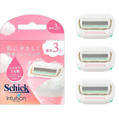 Schick(シック) イントゥイション しっとり肌 替刃(3コ入) 女性用 カミソリ