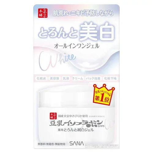医薬部外品 なめらか本舗 とろんと濃ジェル 薬用美白 N 100g 豆乳イソフラボン 美白 オールインワン