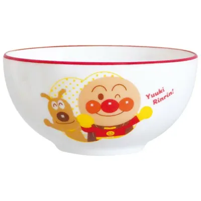 "Go! Anpanman" A bowl that fits in the palm of your hand, approx. 10 x 5cm in diameter, Anpanman and cheese, children's tableware, bowl, goods, Anpanman miscellaneous goods, gift, baby gift, birthday present, white 190160