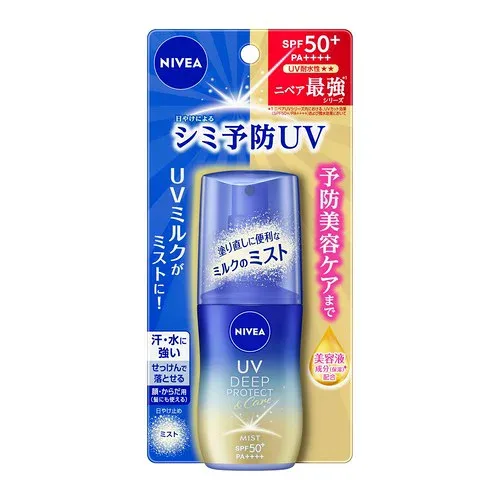 NIVEA ニベアUV ディープ プロテクトケア ミルクミスト 60ml 日焼け止め シミ予防 SPF50+