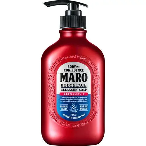 MARO(マーロ) 全身用 ボディソープ メンズ 顔も洗える 450ml ハーブシトラスの香り 本体
