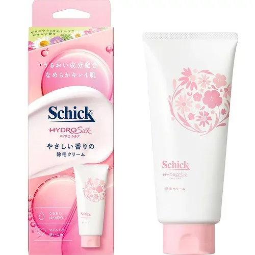 Schick(シック) ハイドロシルク 除毛クリーム ゼラニウムとカモミールのやさしい香り 女性用 150g 医薬部外品 除毛剤 除毛クリーム 150g