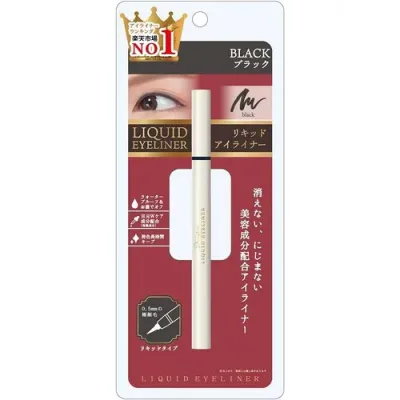 ピコモンテ・ジャパン DE リキッドアイライナー ブラック/ウォータープルーフ 長時間キープ お湯オフ 極細毛 初心者 美容成分配合 まつ毛ケア 1個