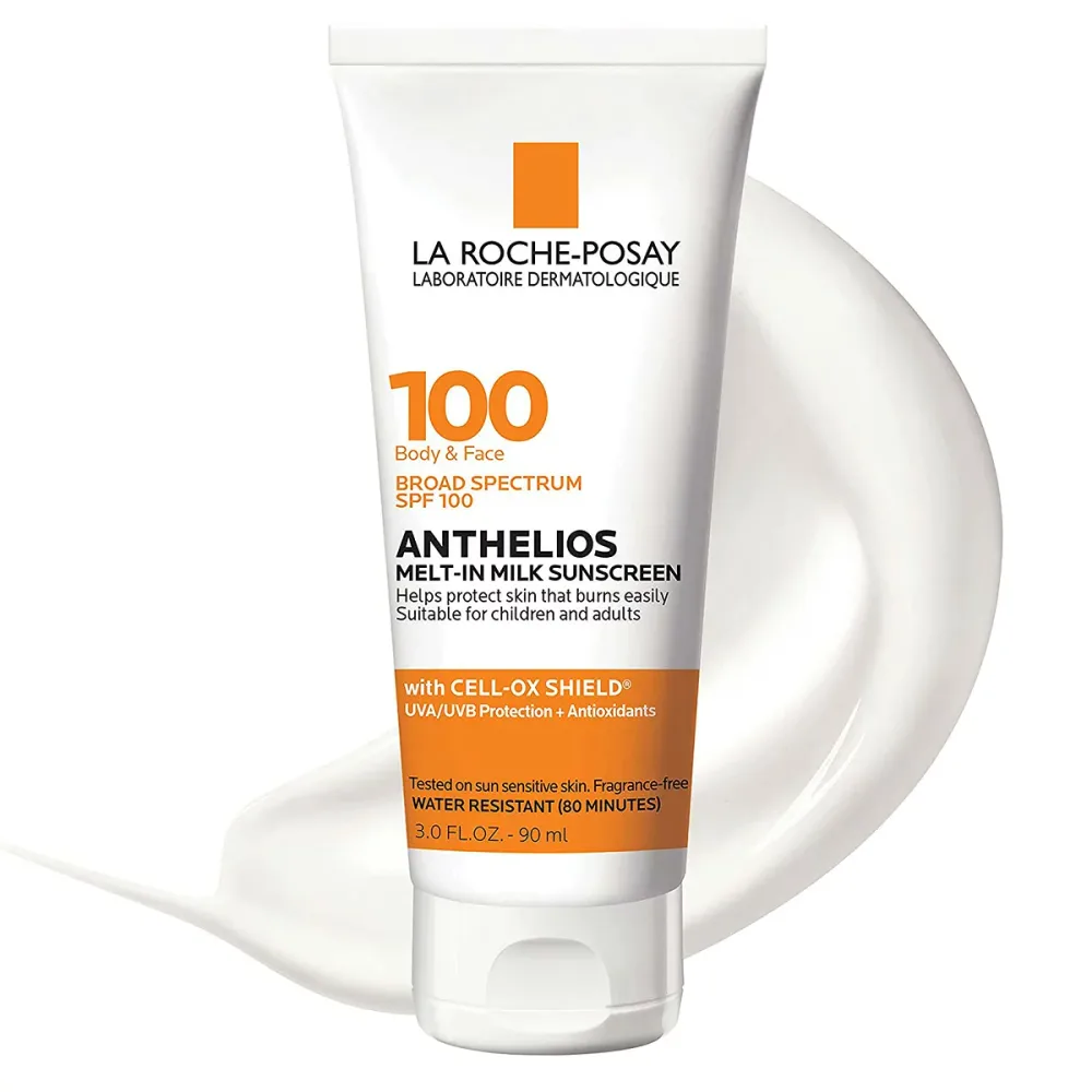 【La Roche-Posay】Anthelios Melt-in Milk Body & Face Sunscreen Lotion SPF 100 3oz ラロッシュポゼ 日焼け止め SPF 100 90ml 顔用日焼け止め ボディ用日焼け止め 子供 無香料 【エクスプレス便】