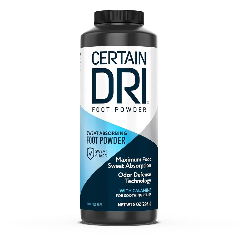サーテンドライ CERTAIN DRI フットパウダー 足消臭 靴消臭 足 匂い 臭い スニーカー ブーツ 下駄箱 モ パウダー 無香料 汗の匂い 汗臭い Foot Powder Shoe Deodorizer Maximum Sweat Absorption & Odor Control 8oz 汗対策 【エクスプレス便】