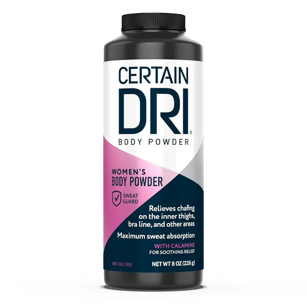 サーテンドライ CERTAIN DRI ボディパウダー 女性用 8 oz 汗止め わき汗 海外製品 ワキガ 汗の匂い 汗臭い Body Powder for Women Maximum Sweat Absorption & Moisture Control, 8 Oz 汗対策 【エクスプレス便】