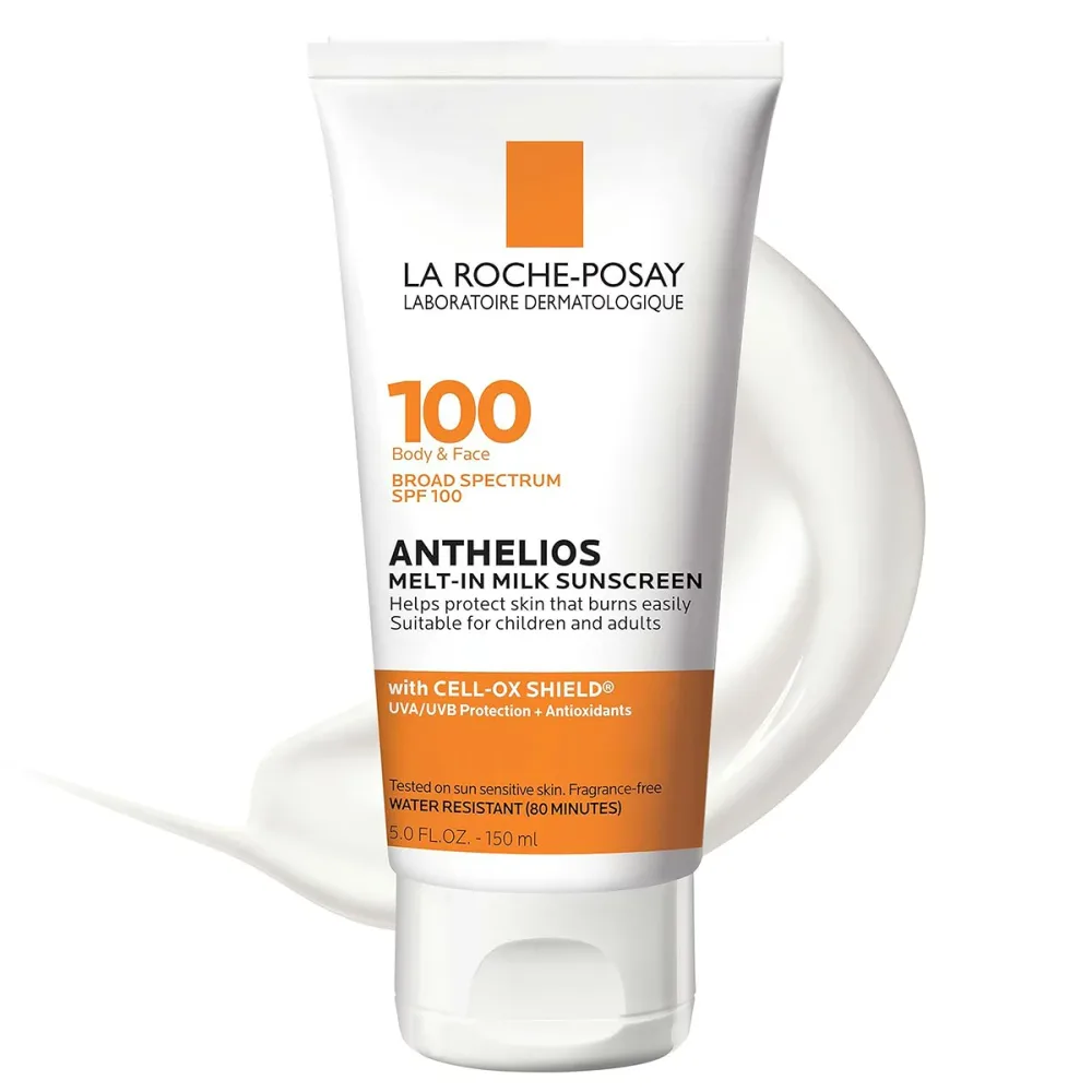 お徳用サイズ【La Roche-Posay】Anthelios Melt-in Milk Body & Face Sunscreen Lotion SPF 100 5oz ラロッシュポゼ 日焼け止め SPF 100 150ml 顔用日焼け止め ボディ用日焼け止め 子供 無香料 【エクスプレス便】