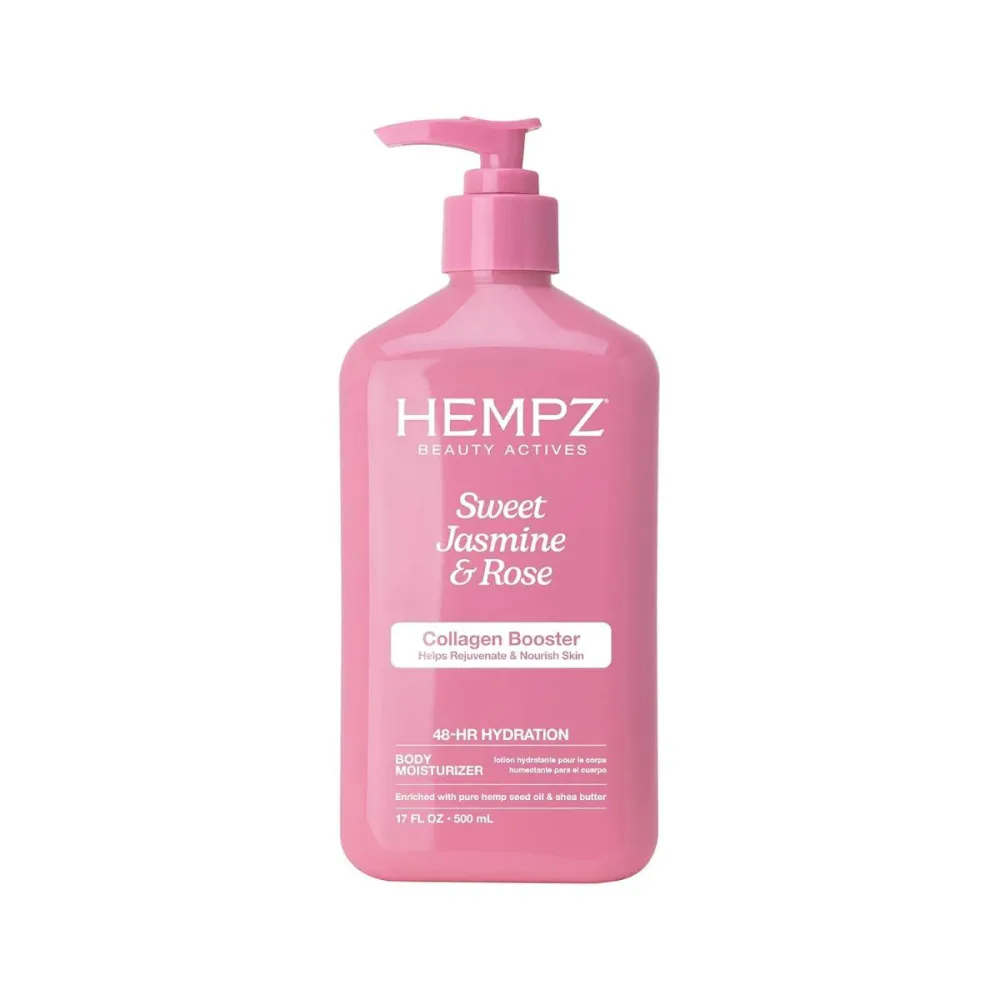 Hempz スイートジャスミン&ローズ ハーバル ボディ保湿ローション 500ml Hempz Sweet Jasmine & Rose Herbal Body Moisturizer Lotion 17oz ヴィーガン ボディクリーム【エクスプレス便】