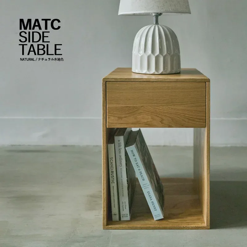 クーポン祭り開催中!商品名| MATC-ST【1台 単品】サイドテーブル ナイトテーブルカラー| ナチュラル色 / ブラウン色サイズ| 幅32×奥行35×高さ50cm天然木 ミニテーブル 完成品