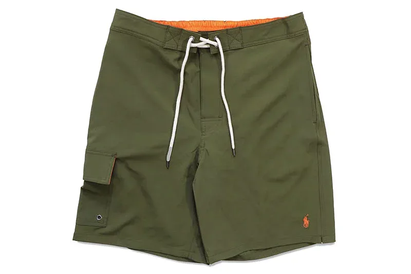 POLO RALPH LAUREN 8.5-INCH KAILUA CLASSIC FIT SWIM TRUNK (710636197007:OLIVE)ポロラルフローレン/スイムショーツ/ハーフパンツ/水着/夏/海/ビーチ/プール/オリーブ