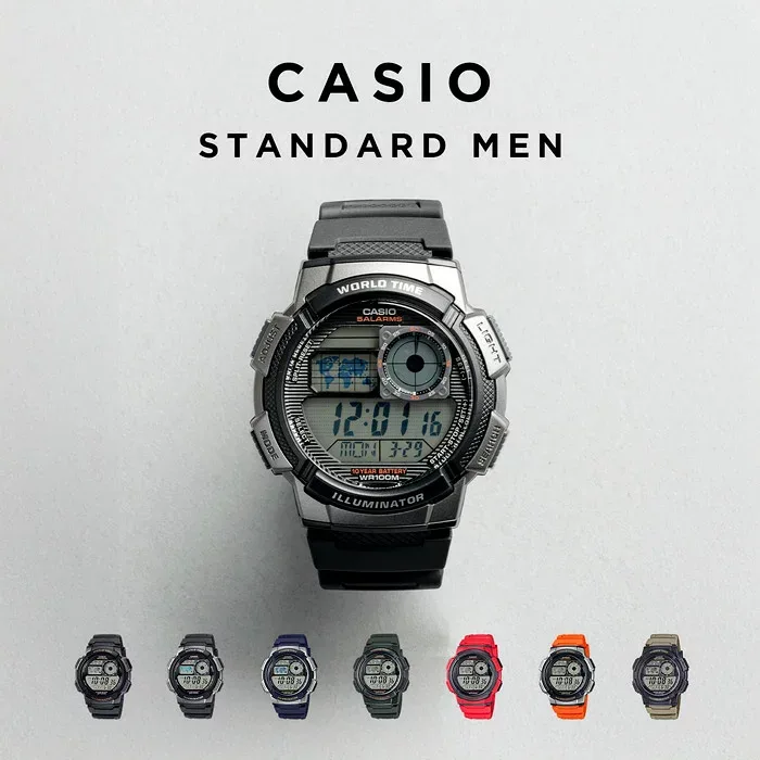 【10年保証】【日本未発売】CASIO STANDARD MENS カシオ スタンダード AE-1000W 腕時計 時計 ブランド メンズ レディース キッズ 子供 男の子 女の子 チープカシオ チプカシ デジタル 薄型 軽量 日付 カレンダー 防水 海外モデル ギフト プレゼント