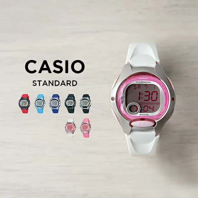 【10年保証】【日本未発売】CASIO STANDARD カシオ スタンダード LW-200 腕時計 時計 ブランド レディース キッズ 子供 女の子 チープカシオ チプカシ デジタル 軽量 日付 スポーティ シルバー ブラック 黒 ブルー 青 ピンク 赤 白 海外モデル ギフト プレゼント