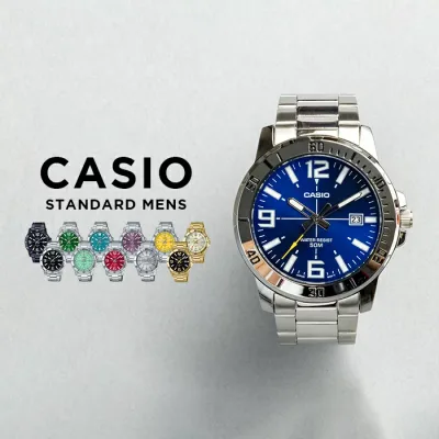 【10年保証】【日本未発売】CASIO STANDARD MENS カシオ スタンダード MTP-VD01D 腕時計 時計 ブランド メンズ レディース キッズ 子供 男の子 女の子 チープカシオ チプカシ アナログ 日付 防水 高級感 高見え メタル 海外モデル ギフト プレゼント