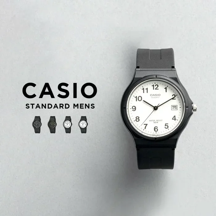 【10年保証】CASIO STANDARD MENS カシオ スタンダード MW-59 腕時計 時計 ブランド メンズ レディース キッズ 子供 男の子 女の子 チープカシオ チプカシ アナログ 日付 カレンダー 防水 軽量 薄型 ブラック 黒 ホワイト 白 金 ギフト プレゼント